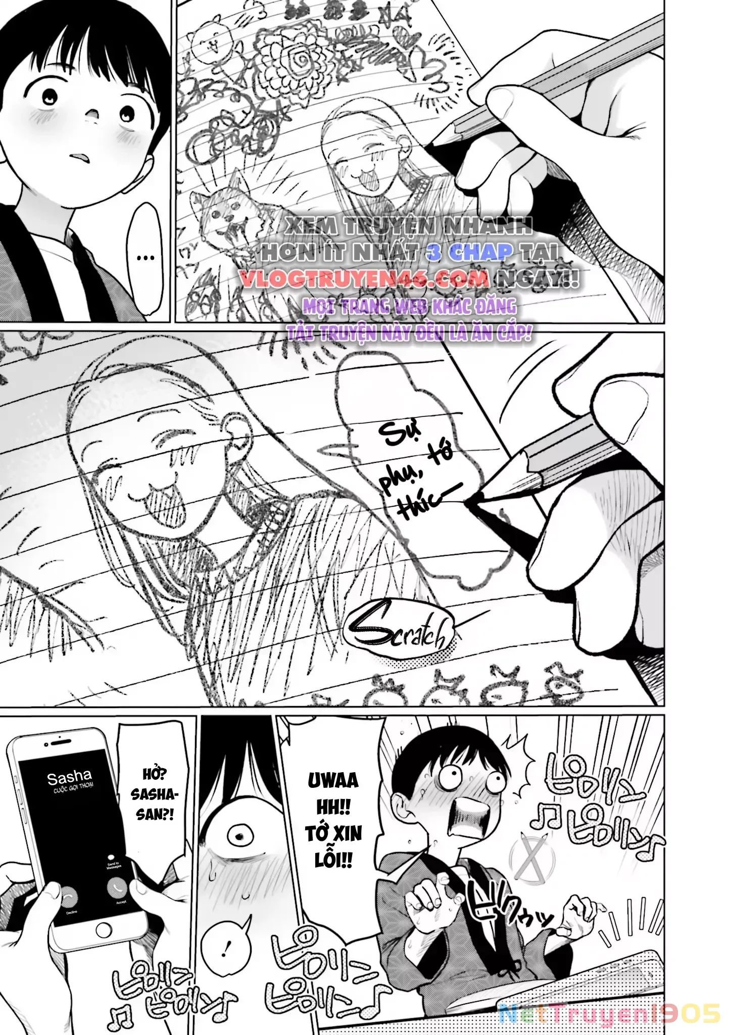 Bé Sơ Trung Sasha Và Thằng Bạn Otaku Cùng Lớp Chương 29 Ảnh 14