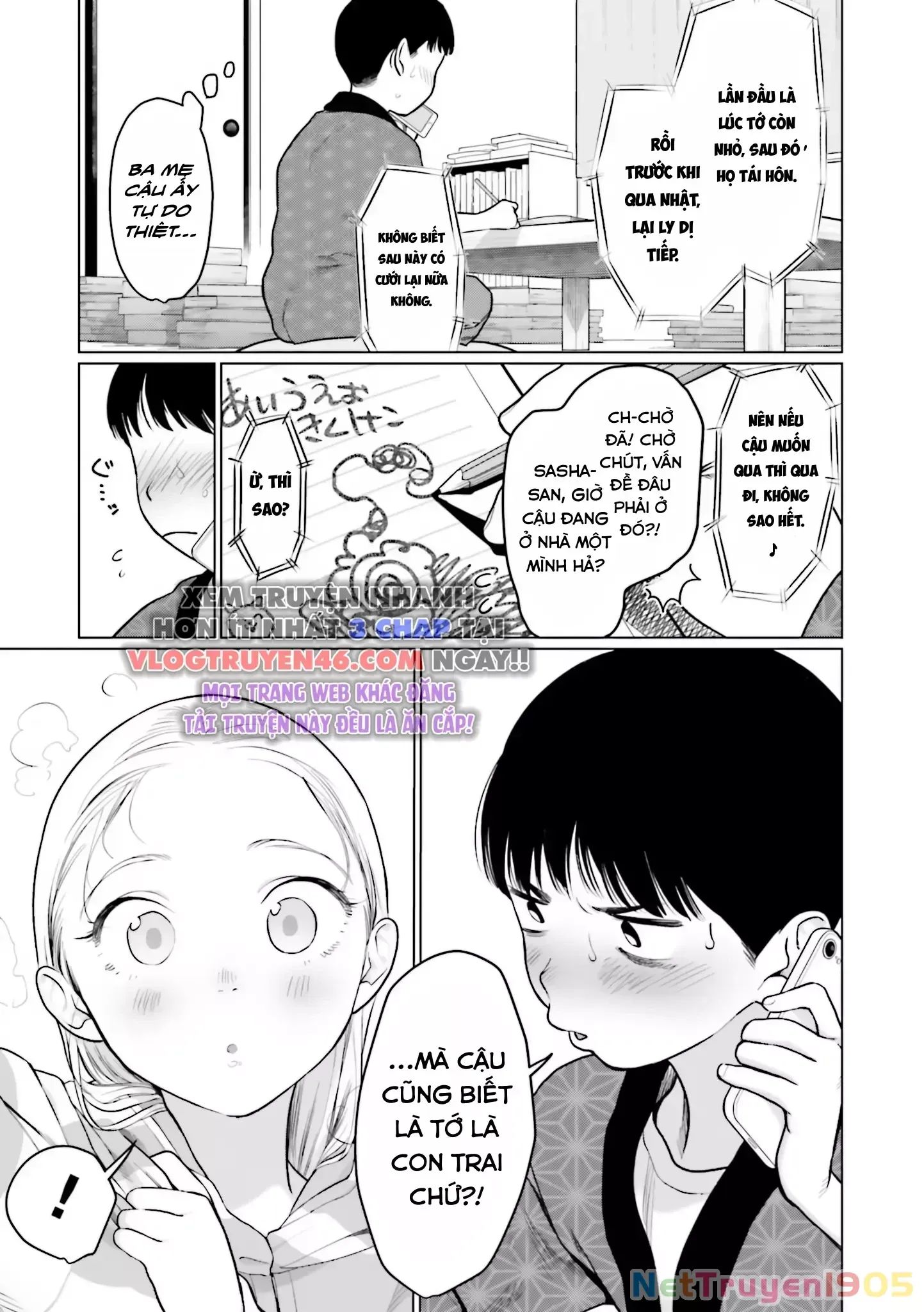 Bé Sơ Trung Sasha Và Thằng Bạn Otaku Cùng Lớp Chương 29 Ảnh 10