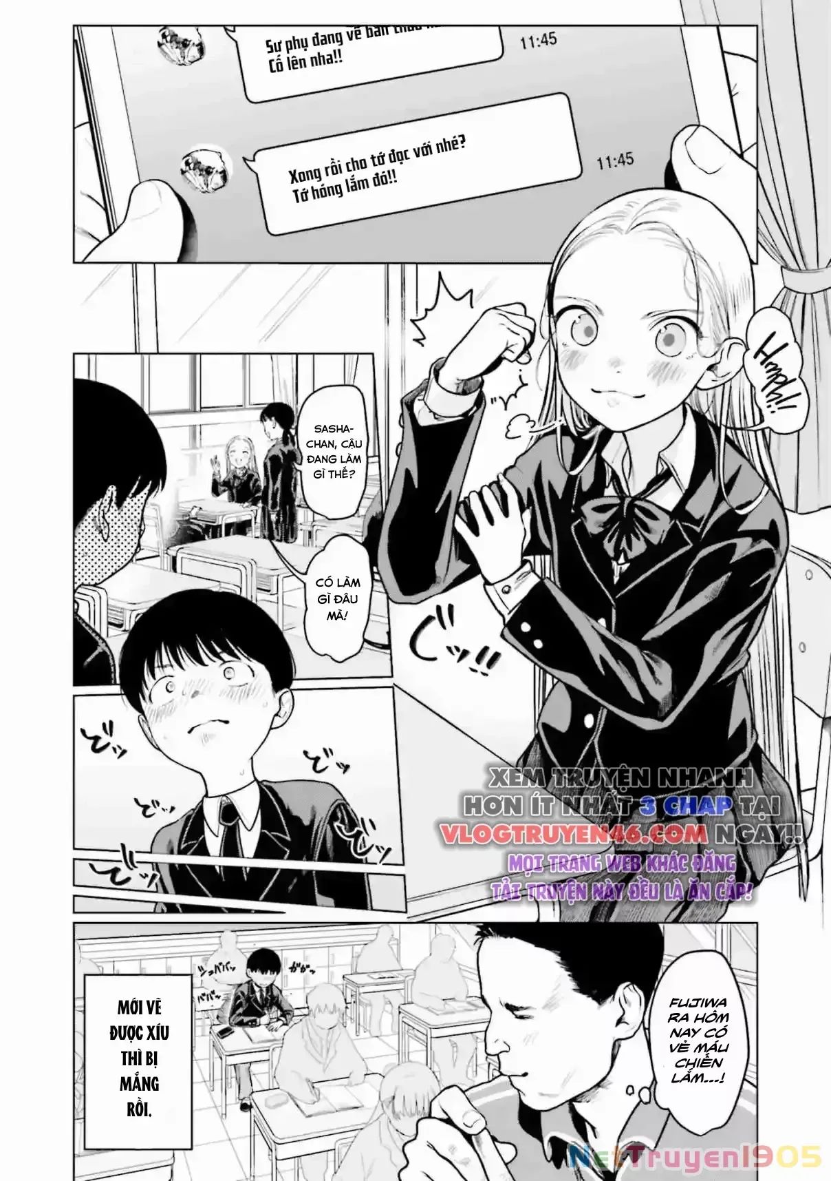 Bé Sơ Trung Sasha Và Thằng Bạn Otaku Cùng Lớp Chương 23 Ảnh 6