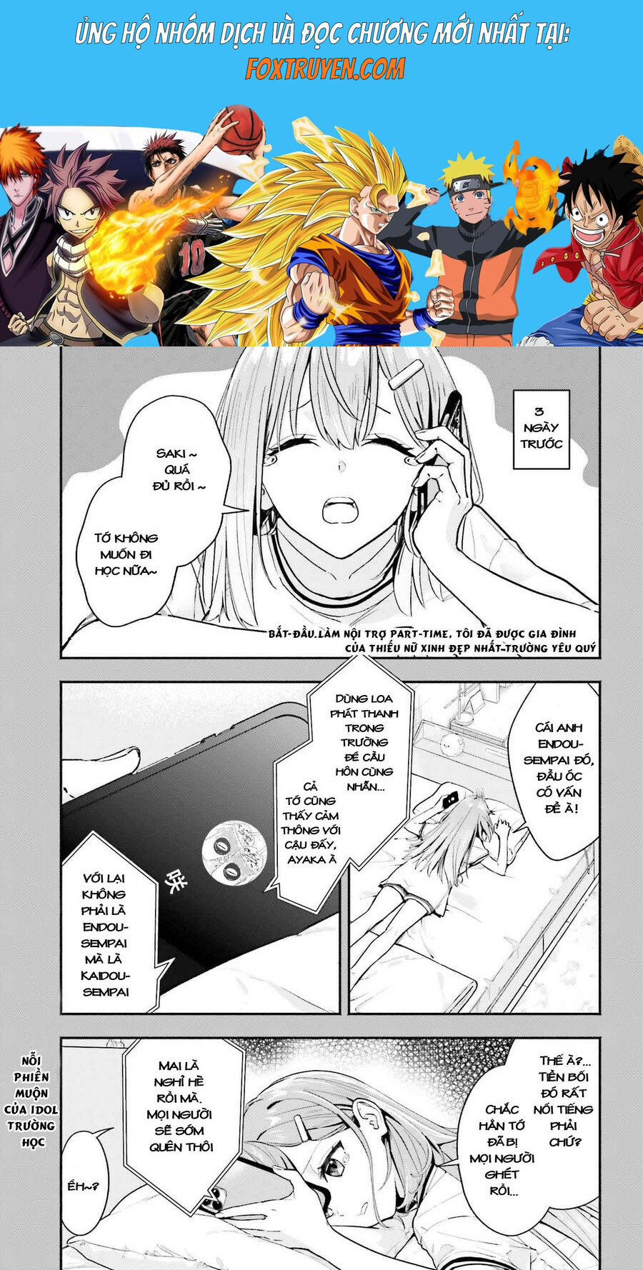 Khi Bắt Đầu Làm Công Việc Nội Trợ Bán Thời Gian, Tôi Được Gia Đình Idol Của Trường Để Ý Lúc Nào Không Hay Chương 2 Ảnh 2